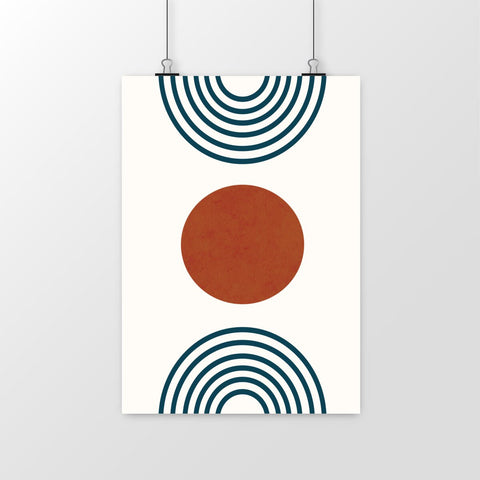 Sunset Terracotta Wall Decor Art Print Sunset Terracotta Wall Decor Art Print