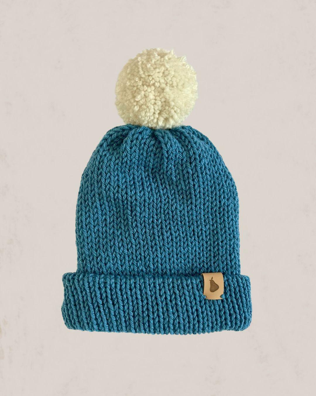 Gorro Woodland Blue and white