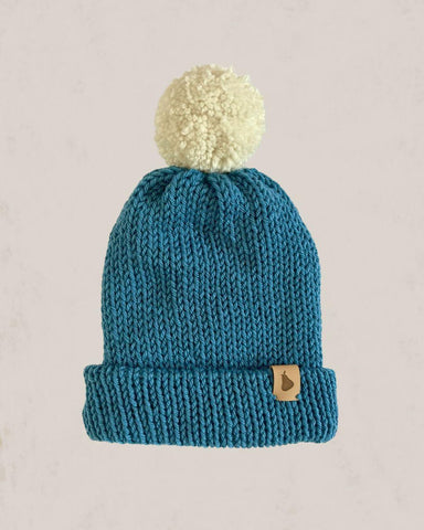 Gorro Woodland Blue and white