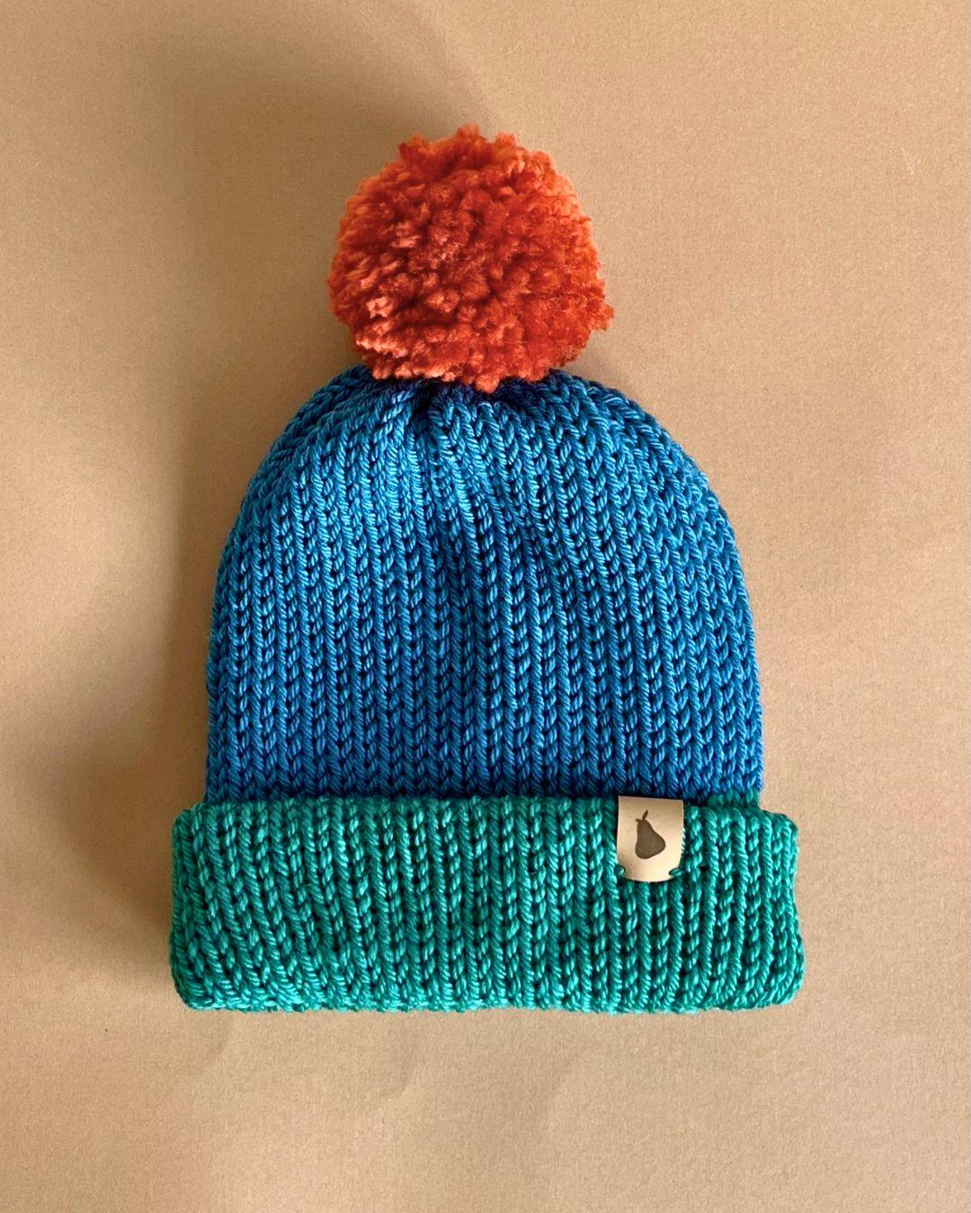 Gorro Woodland Blue and Green