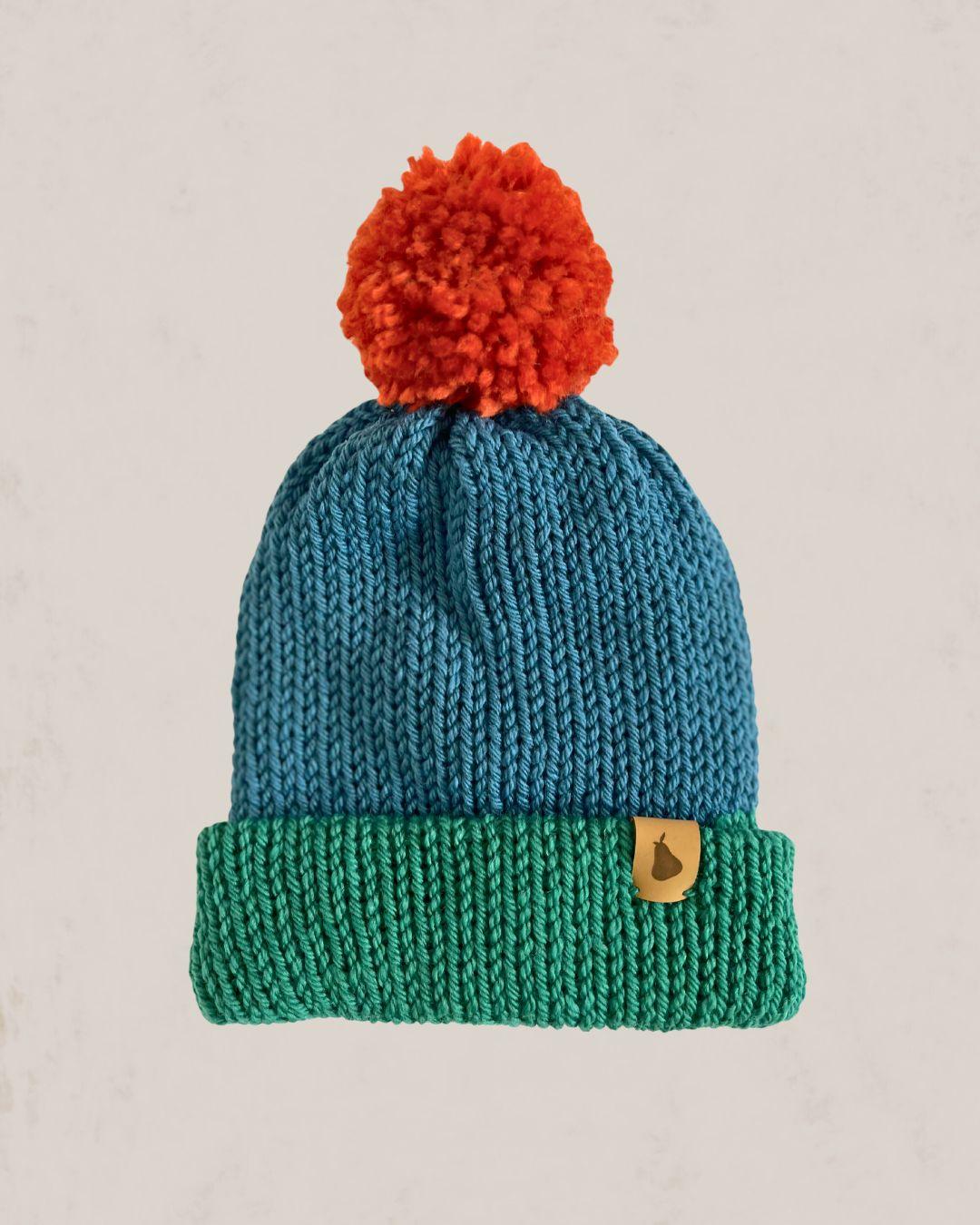 Gorro Woodland Blue and Green