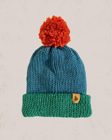 Gorro Woodland Blue and Green