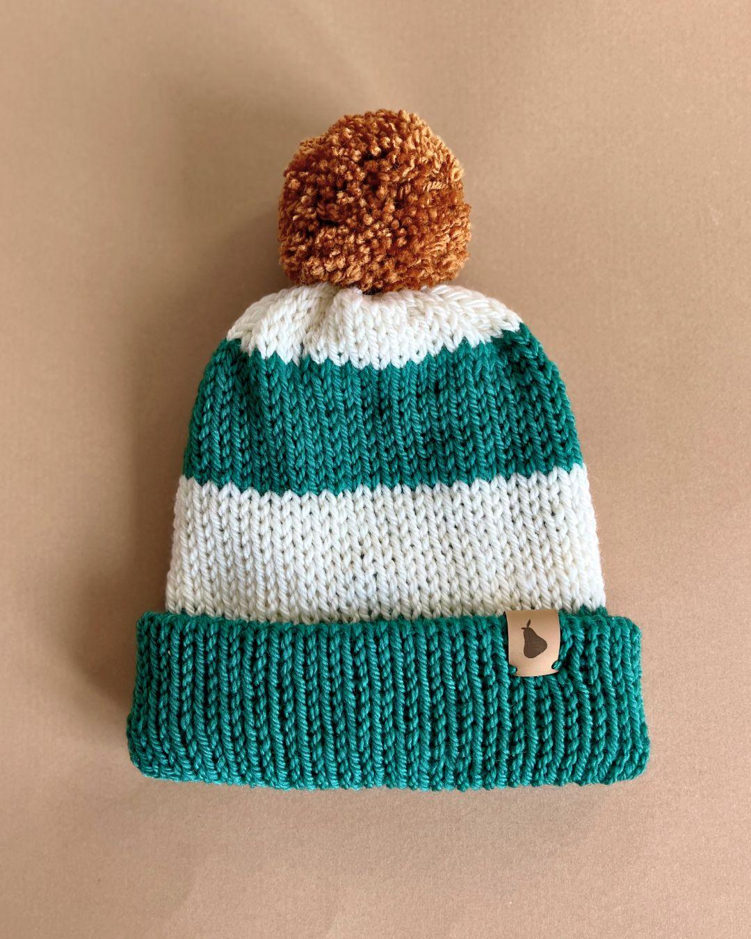 Gorro Woodland Green Stripes