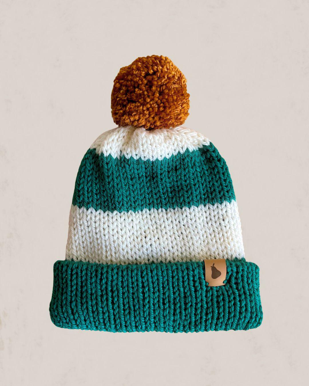 Gorro Woodland Green Stripes