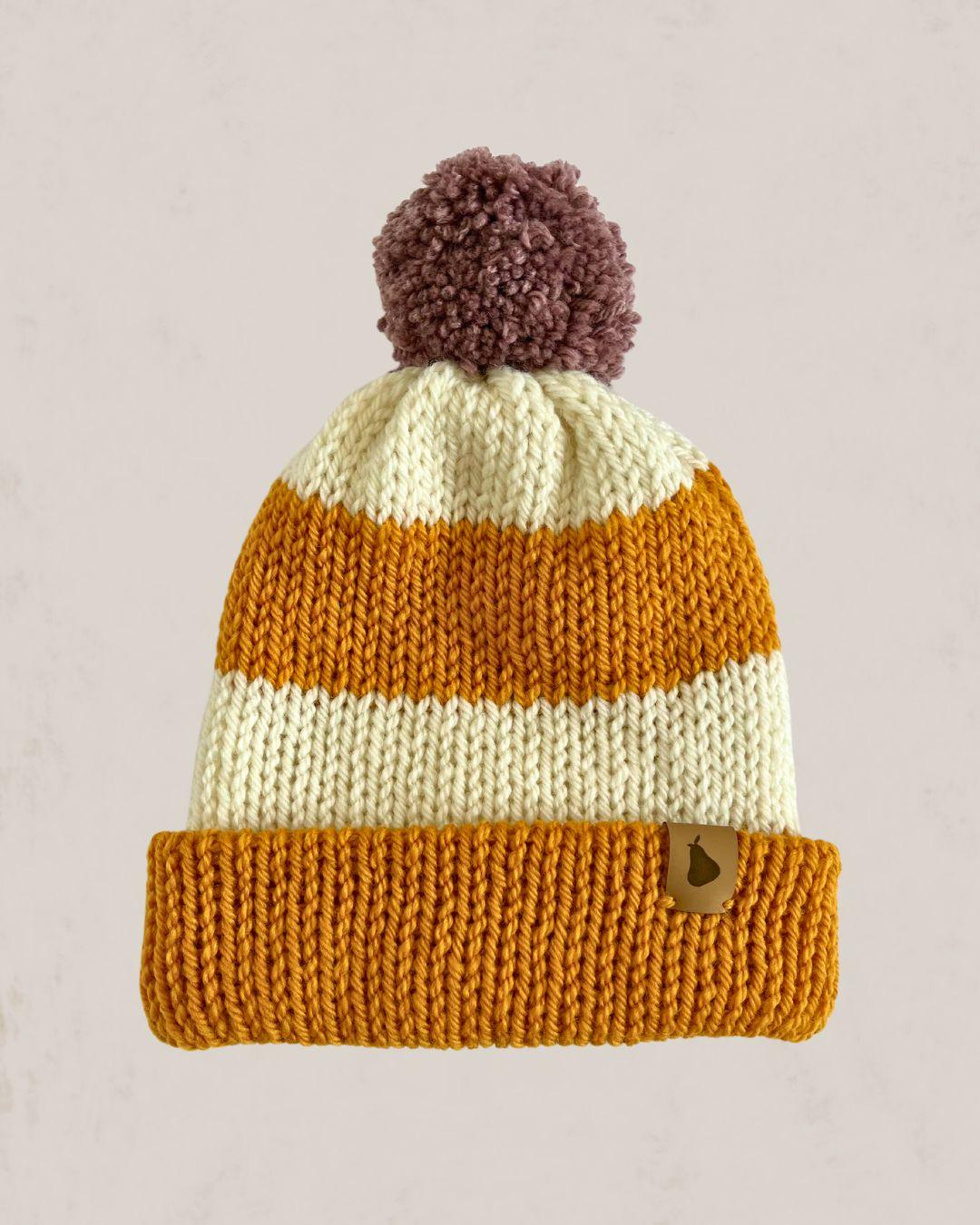 Gorro Woodland Yellow Stripes