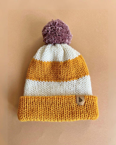 Gorro Woodland Yellow Stripes