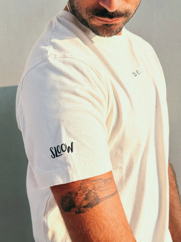 Sloow Club T-shirt Oversized | Organic Cotton & Minimal Embroidery