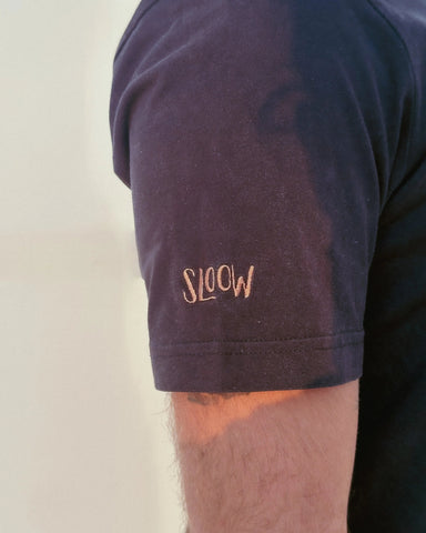 Sloow Club T-shirt Oversized | Organic Cotton & Minimal Embroidery
