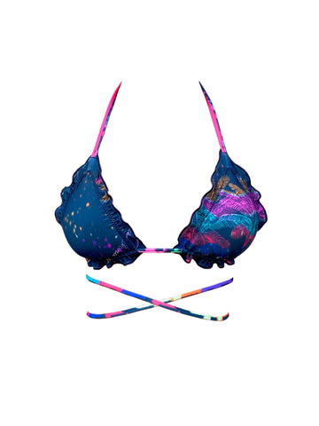 Bikini Top Reversible "Menina Baiana" Na Beira Mar