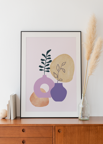 lilac organic print