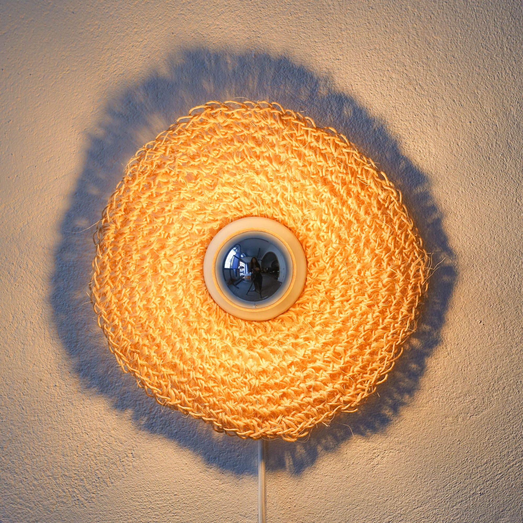 Natural Rope Crochet Wall Lamp - Seira