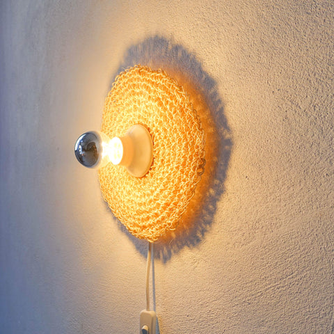 Natural Rope Crochet Wall Lamp - Seira