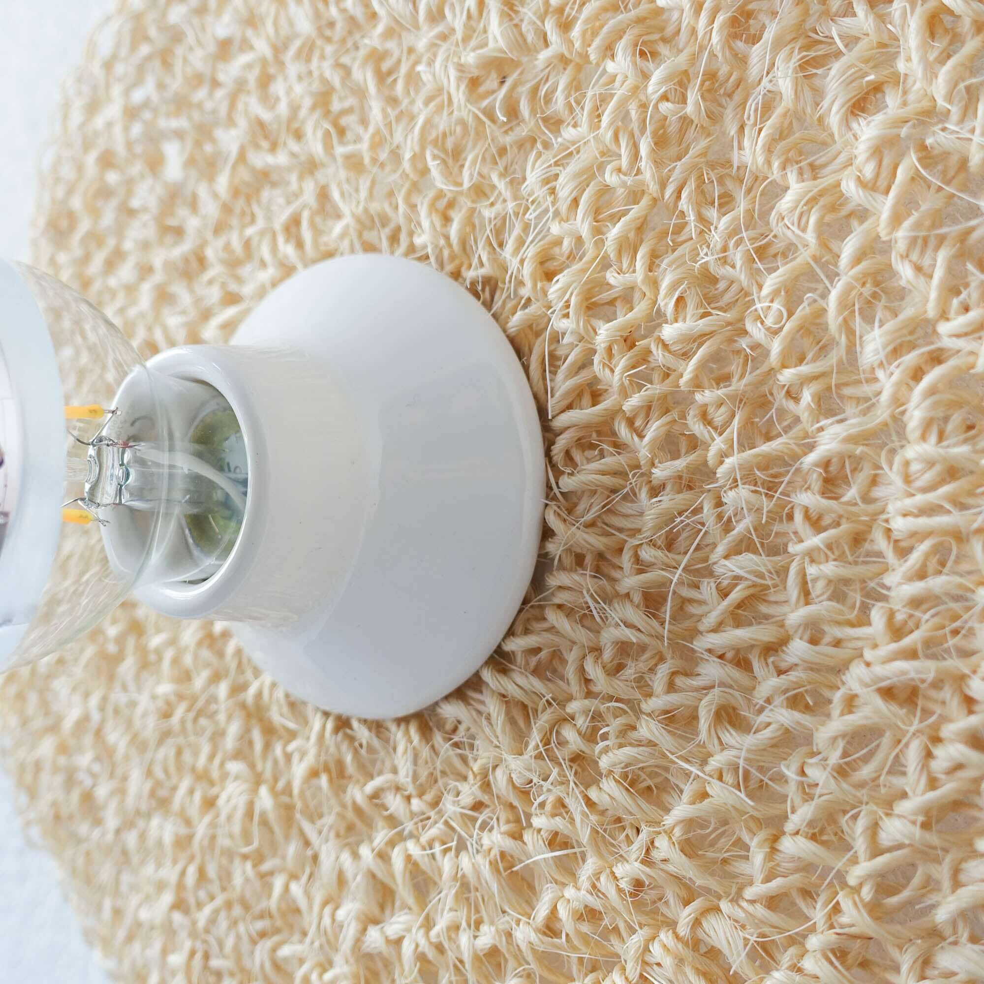 Natural Rope Crochet Wall Lamp - Seira