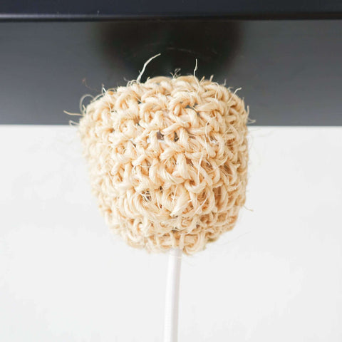 Rope Crochet Lamp with Pompons – Terracota Vibes