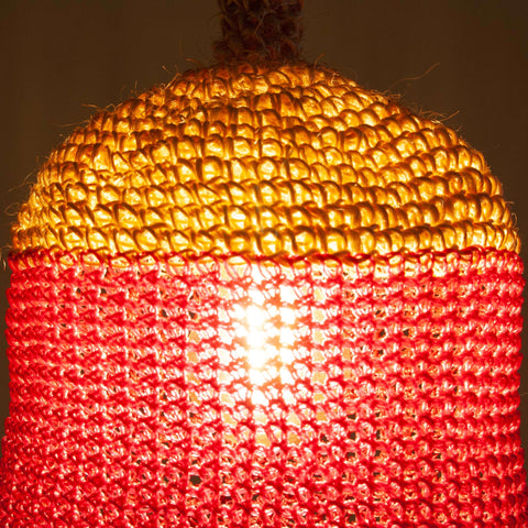 Small Lamp Crochet Rope Colors – Red